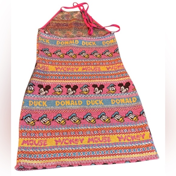 Zara × Disney Mickey Mouse
Bodycon Knit Halter Jacquard Mini Dress Sz S - Picture 2 of 5